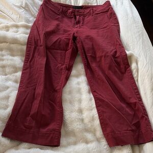 Sanctuary Red Ankle Cropped Pants